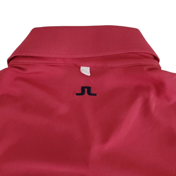 J. LINDEBERG Tour tech slim fit polo golf pink (coral) large - Picture 5 of 10